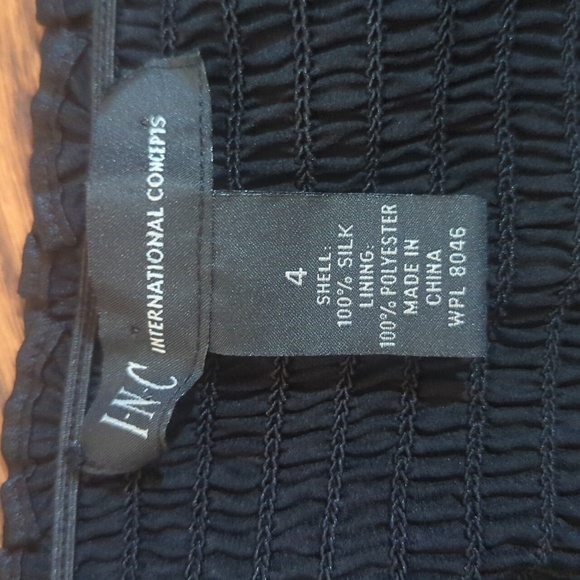 Animal Print 100% Silk Brown Black Babydoll Criss Cross Back Mini Dress Sz 4 - Picture 7 of 8